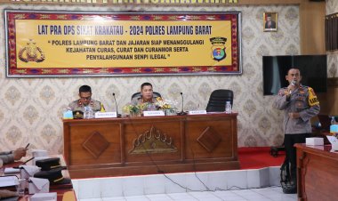Polres Lampung Barat Akan Laksanakan Operasi Sikat Krakatau 2024