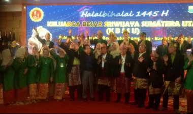 Pj. Gubernur Hadiri Halal Bihalal Keluarga Besar Yayasan Sriwijaya Sumut