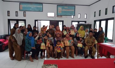 Pemberian Makanan Tambahan (PMT) Bagi Balita Stunting di Pekon Tugu Mulya