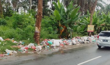 Sampah Menumpuk, Camat Natar Lampung Selatan Seakan Tutup Mata