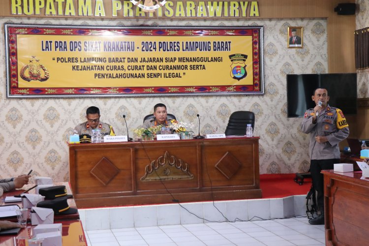 Polres Lampung Barat Akan Laksanakan Operasi Sikat Krakatau 2024