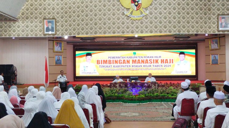 Tutup Bimbingan Manasik Haji, Sekda Rohil Ingatkan Jamaah Jaga Kesehatan