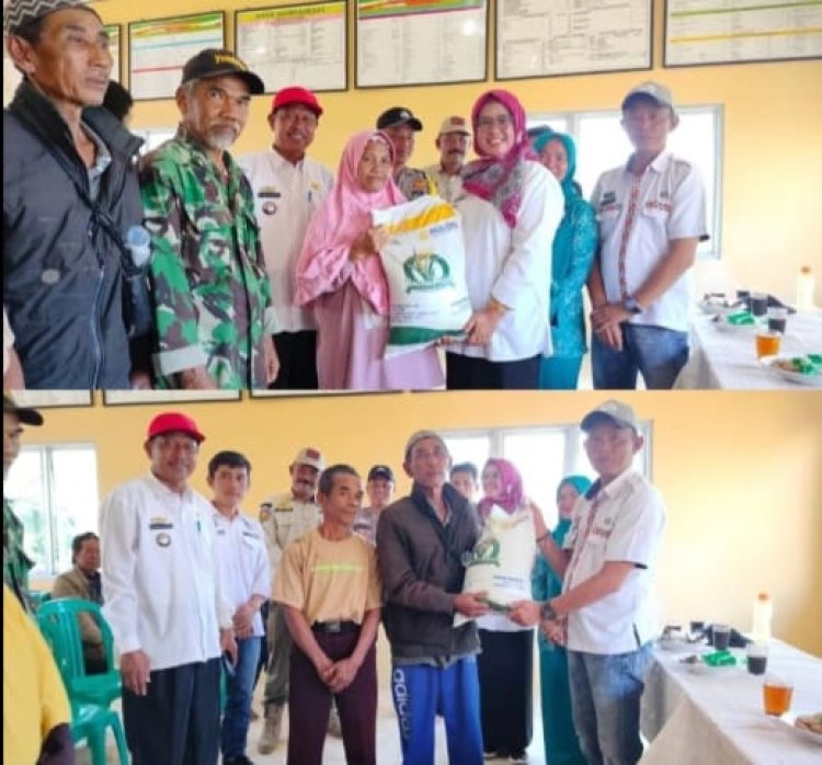 BLT-DD ke-16 KPM dan Penyaluran Beras (CPP) Kepada 72 KPM Disalurkan Pemerintah Pekon Sumber Rejo