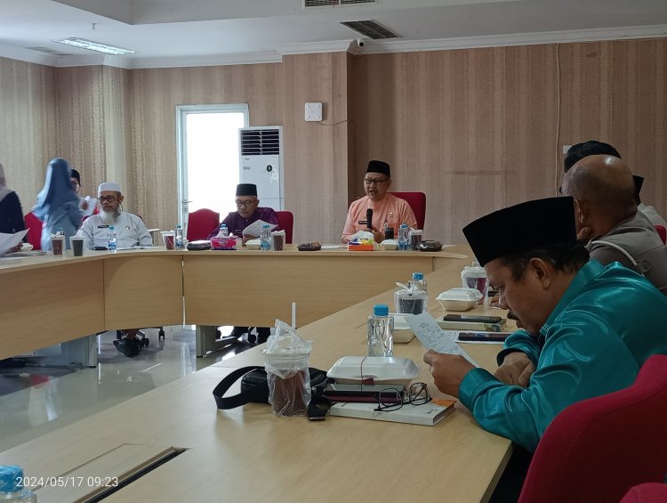 Keberangkatan Calon Jamaah Haji Rohil Tahun 2024, Asisten I Pimpin Rapat Persiapan