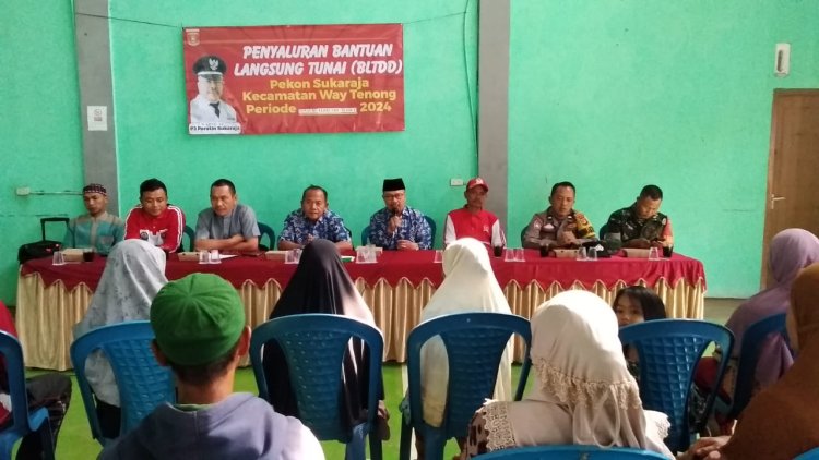 Pemerintah Pekon Suka Raja Saluran BLT-DD Periode Januari- Mei Serta Bantuan Beras CPP