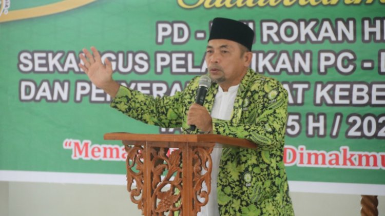 Dihadiri Camat, Ketua PD DMI Rohil Lantik Pengurus DPC Kecamatan Sinaboi