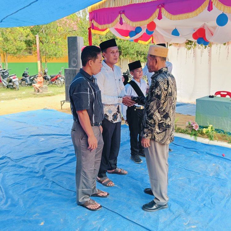 Hadiri Acara Perpisahan MTs Islamiyah Bukit Damar, Ini Pesan PJ Penghulu