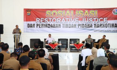 Polres Tanggamus, Gelar Sosialisasi Restorative Justice dan Penindakan Tindak Pidana Narkotika
