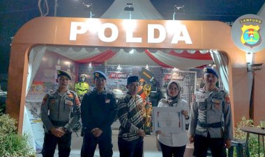 Polda Lampung Raih Penghargaan Stand Kreatif dan Inovatif di Pekan Raya Lampung 2024