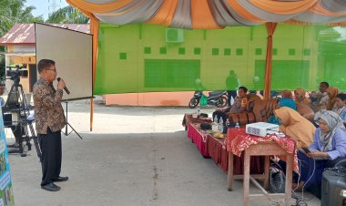 Camat Batu Hampar dengan Gubri Gelar Vidcom Gerakan Intervensi Pencegahan Stunting