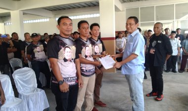 Ketua Pembina Kabupaten Way Kanan, Ali Rahman Kukuhkan Tim Laba Laba Kecamatan Gunung Labuhan