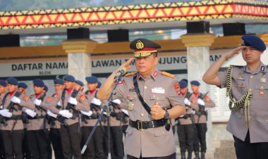 Polda Lampung Gelar Upacara Ziarah Makam dan Tabur Bunga Sambut Hari Bhayangakara ke-78
