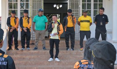 Bupati Rohil Lepas Kontingen Popda Riau ke-XVl, Targetkan Juara Umum