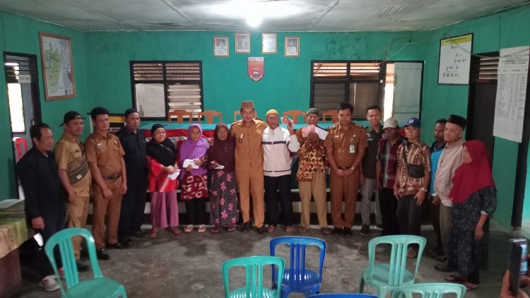 BLT-DD Tahap Satu Kepada 20 KPM Direalisasikan Pemerintah Pekon Muara Jaya Satu