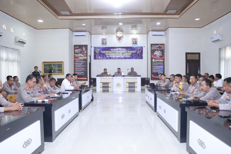Polres Lampung Utara Terima Kunjungan Tim Mitigasi Pelanggaran Disiplin Bid Propam Polda Lampung