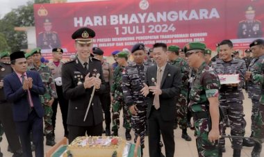 Hadiri Upacara Peringatan HUT Bhayangkara ke-78, Bupati Rohil Sampaikan Ini