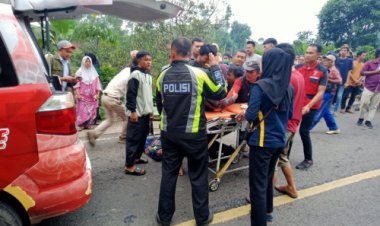 Polsek Sumber Jaya Polres Lampung Barat Evakuasi Korban Lakalantas Bus Ranau Indah, 1 Korban Meninggal Dunia