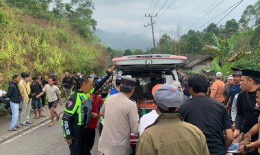 Satlantas Polres Lampung Barat, Selidiki Kecelakaan Bus Masuk Jurang Sedalam 50 Meter
