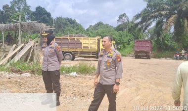 Gerak Cepat Kapolsek Tapung, Turun Langsung Tangkap Tambang Ilegal Galian C di Petapahan