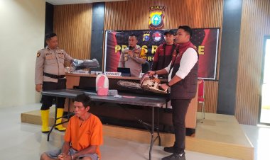 Kapolres Rohil Gelar Pengungkapan Kasus Karhutla di Kubu