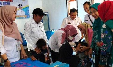 UPT Puskesmas Gunung Labuhan Gelar Pekan Imunisasi Nasional Polio di Kampung Labuhan Jaya
