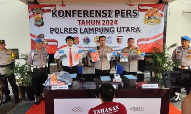 Kapolres Lampung Utara Ungkap Motif Pelaku Pembunuhan Wanita Muda Dalam Kamar Kost