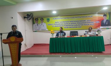Asisten II Pemkab Rohil Buka Rakor Pengadaan Barang dan JasaTerkait Persaingan Usaha