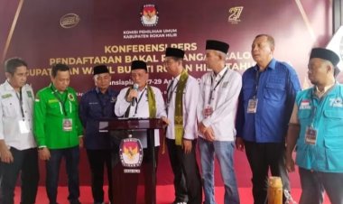 Jargon BIJAK, Bistamam -Jhony Charles Resmi Daftar ke KPU, Paslon Pertama Daftar