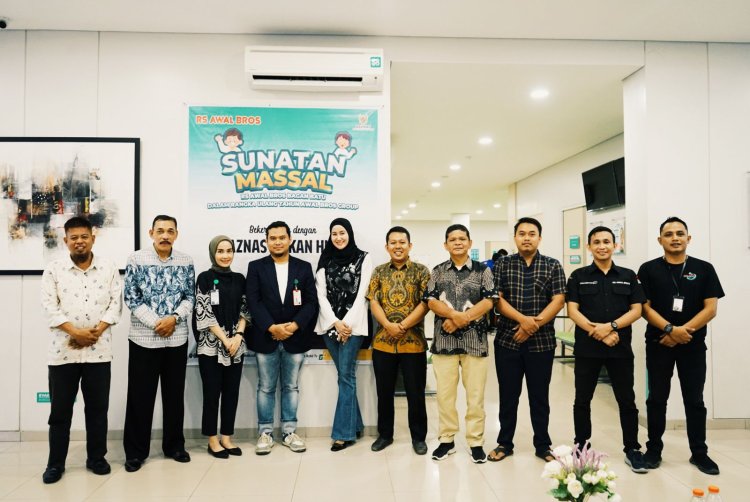 Sukses Gelar Sunatan Massal, RS Awal Bros Bagan Batu Sunat 68 Orang Anak