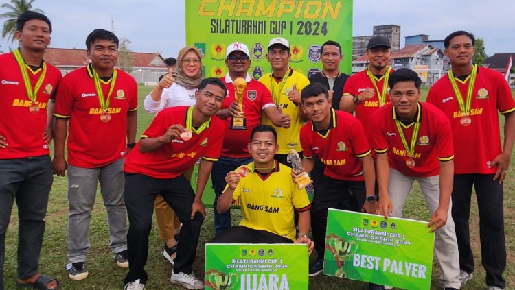 Tim Sekda Rohil Raih Juara III Turnamen Sepak Bola Silaturahmi Cup I Tahun 2024