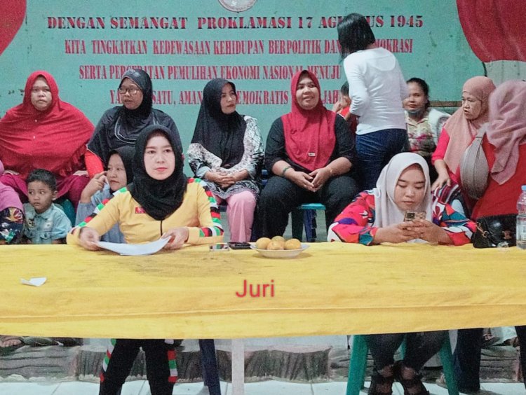 Perlombaan Senam Aerobik di Kepenghuluan Bagan Manunggal, Meriahkan HUT RI ke-79