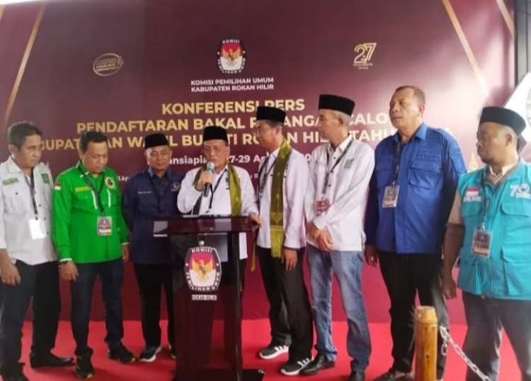Jargon BIJAK, Bistamam -Jhony Charles Resmi Daftar ke KPU, Paslon Pertama Daftar