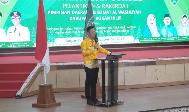 Bupati Rohil Ajak PD Muslimat Al Washliyah Bangun Daerah Saat Pelantikan dan Rakerda 1