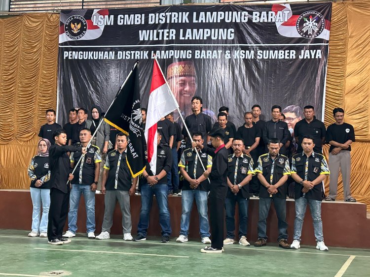 LSM GMBI Lampung Barat, Gelar Pengukuhan dan Pelantikan KSM Dihadiri Willter Lampung