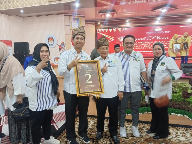 KPU Tetapkan Nomor Urut Paslon Bupati dan Wakil Bupati Rohil 2024-2029