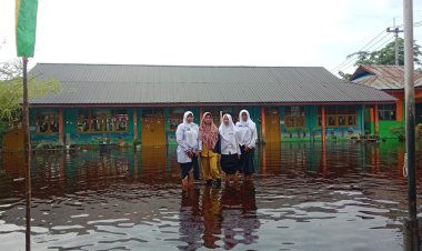 Tindakan Pengamanan Dampak Banjir, Disdik Rohil Liburkan Sekolah Terdampak