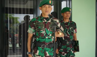 Letkol Inf Rinto Wijaya Menyambut Anggota Baru Kodim 0422/LB