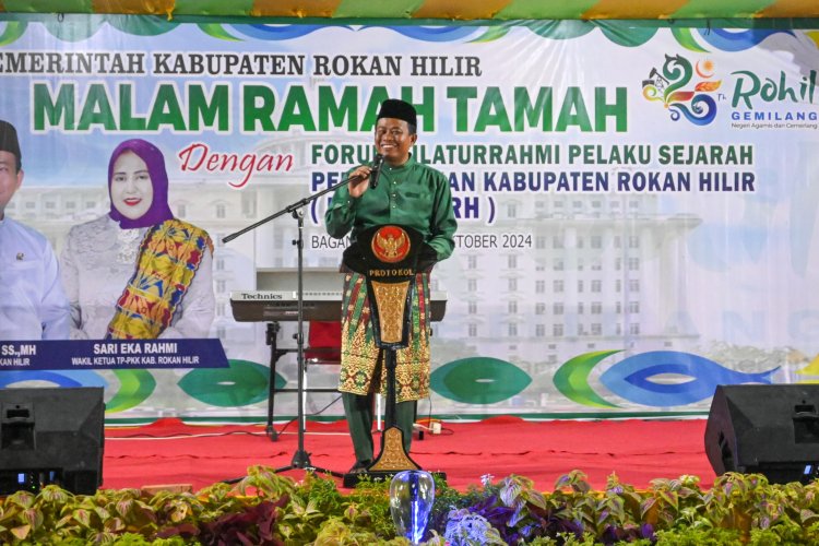 Pemkab Rohil dengan Forum Silaturahmi Pelaku Sejarah PKRH, Gelar Malam Ramah Tamah