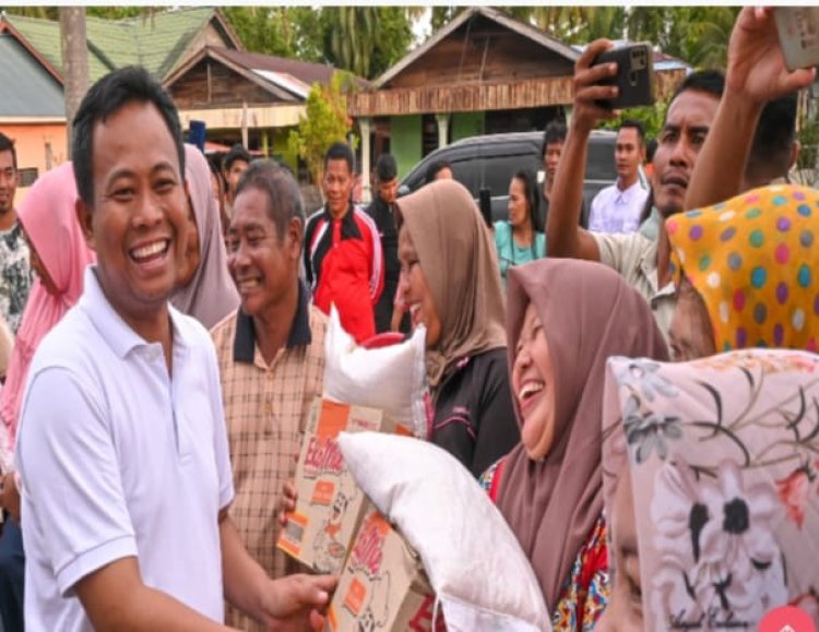 Bantuan Sosial Untuk Warga Terdampak Banjir di Jalan Pelabuhan Baru
