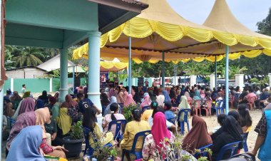 Maston dan Hamzah Saat Kampanye Himbau Warga Bakti Makmur Menangkan Asset