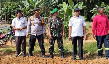 Launching Gugus Tugas Polri, Polsek Bagan Sinembah Dukung Program Ketahanan Pangan