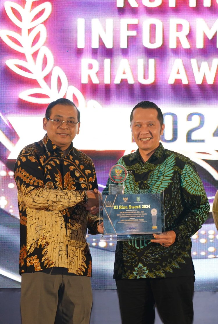 Rokan Hilir Terima 2 Penghargaan  Penganugrahan Komisi Informasi Provinsi Riau