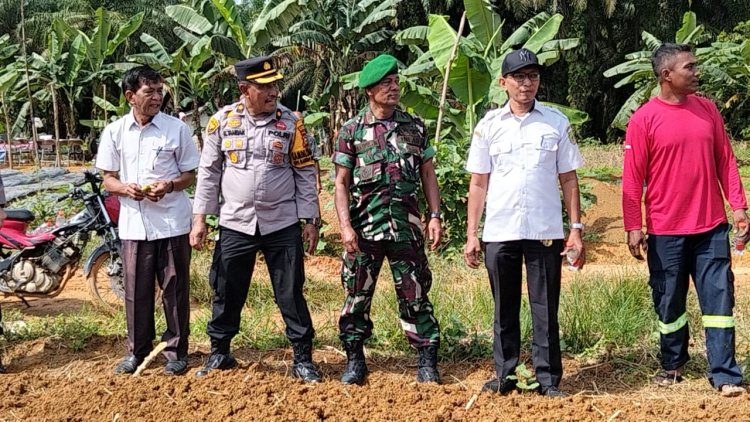 Launching Gugus Tugas Polri, Polsek Bagan Sinembah Dukung Program Ketahanan Pangan