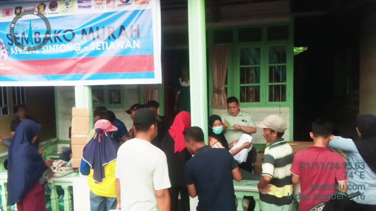 2.146 Paket Sembako Murah Dibagi Ketua Tim Pemenangan Asset