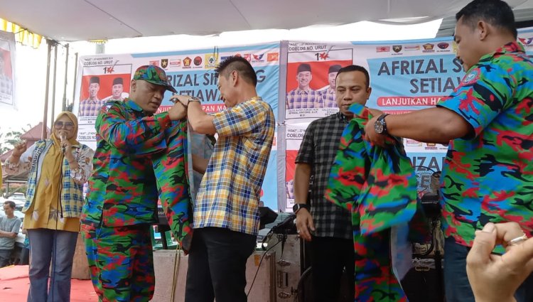 Ketua K.SPSI-F.SPTl, Ahmad Daimun Sitompul Komitmen Menangkan Paslon Asset pada Pilkada Kab. Rohil
