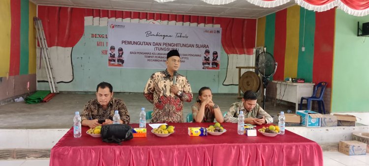 PKD dan PTPS Bagan Sinembah Ikuti Bimtek Pemugutan dan Penghitungan Suara