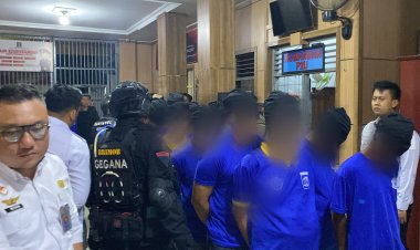 Polda Lampung Amankan Pemindahan 21 Narapidana Narkotika dari Lapas Way Hui ke Lapas Nusakambangan