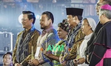 Hadiri Perayaan Natal Nasional, Presiden Prabowo Sampaikan Terima Kasih ke Kapolri & Panglima TNI