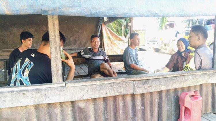 Ciptakan Suasana Aman, Damai dan Kondusif, Polsek Bagan Sinembah Himbau Warga