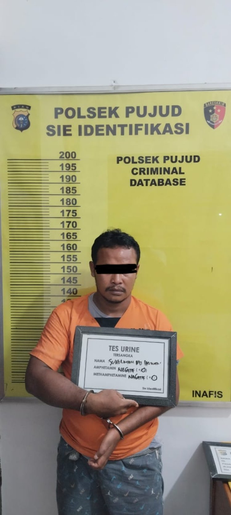 Biadap...Pelaku Persetubuhan Anak Tiri Ditangkap Tim Opsnal Polsek Pujud
